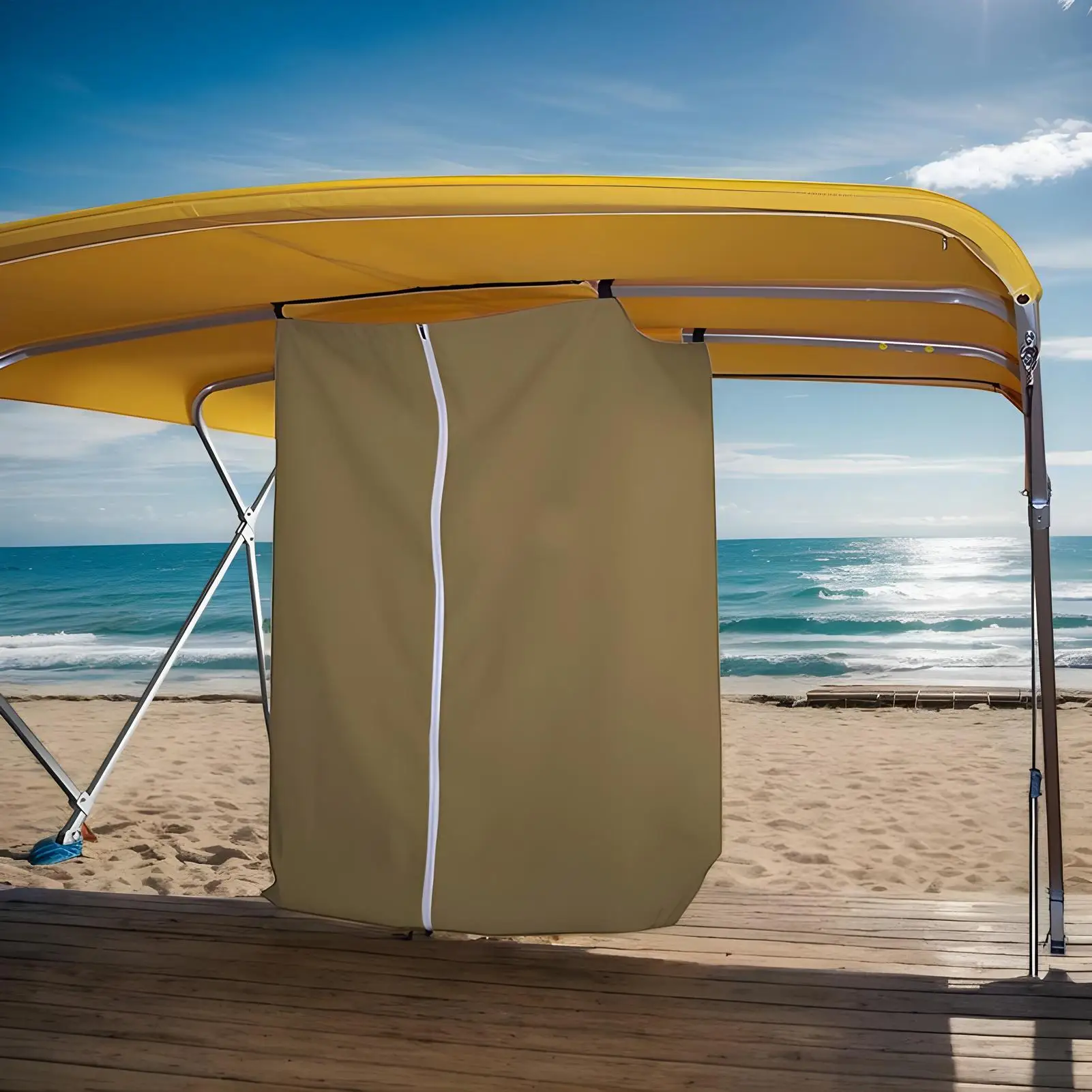 Boat Privacy Curtain Privacy Changing Room, Boat Privacy Tent Shower Curtain for Camping Swimming Photographing Beach Boating ﻿
