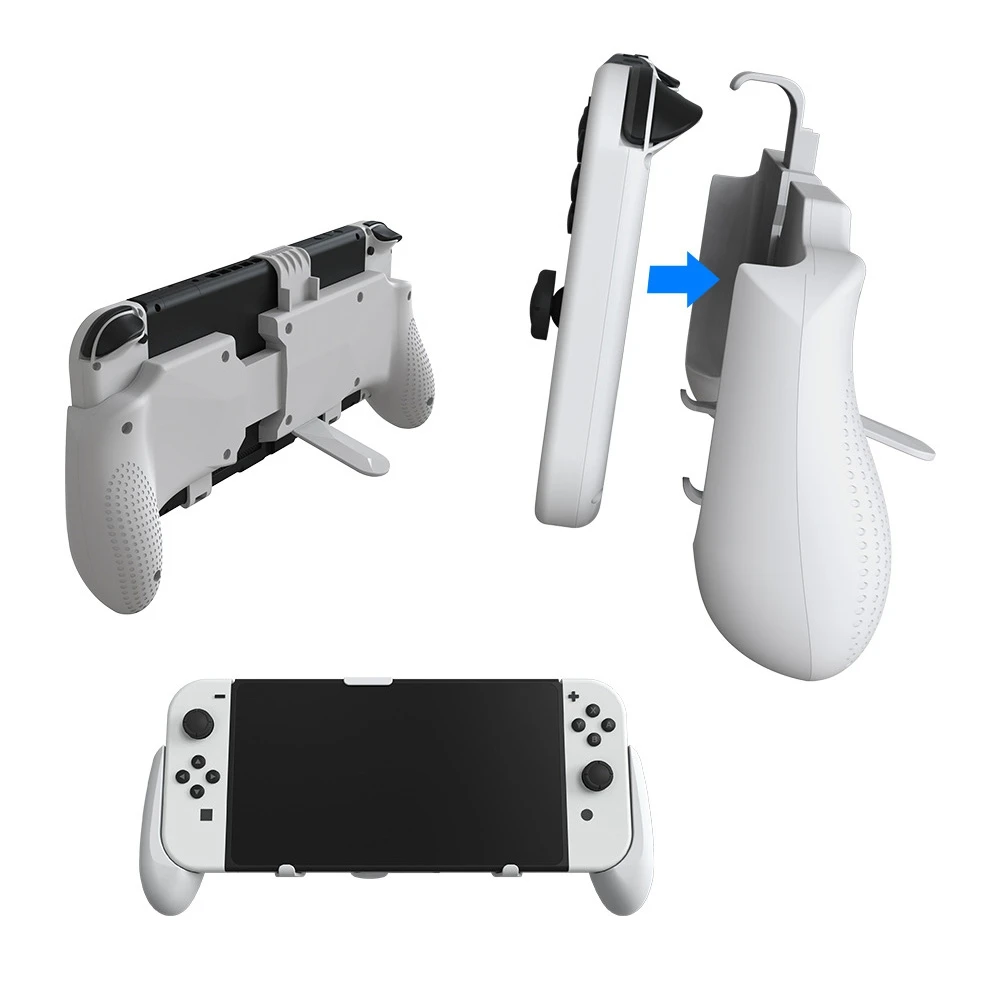 Funda protectora para juegos, agarre cómodo y ergonómico con soporte extraíble para Switch Lite/Nintendo Switch