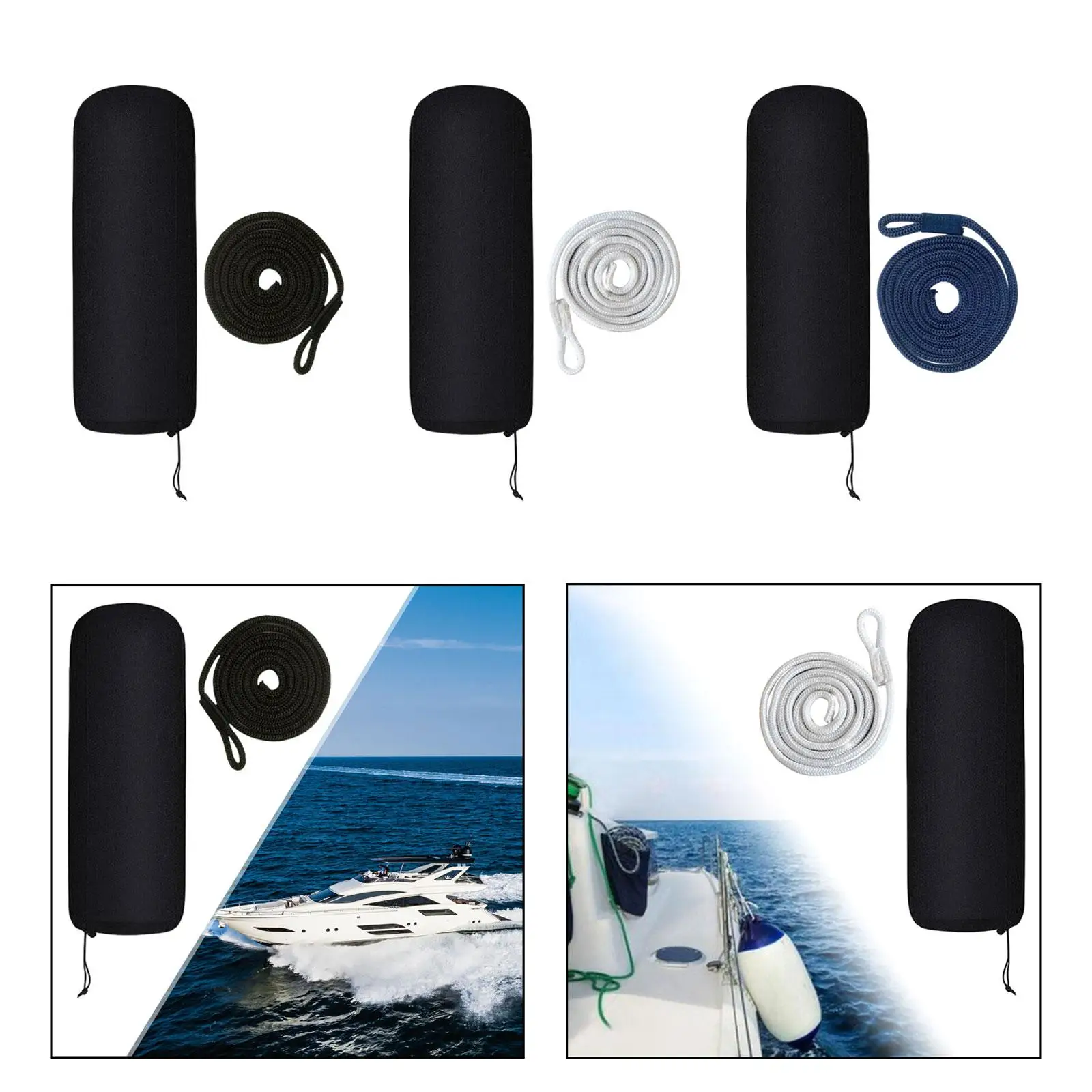 Boat Fenders for Docking Acrylic Fiber Protector Easy to Install Easy to Use