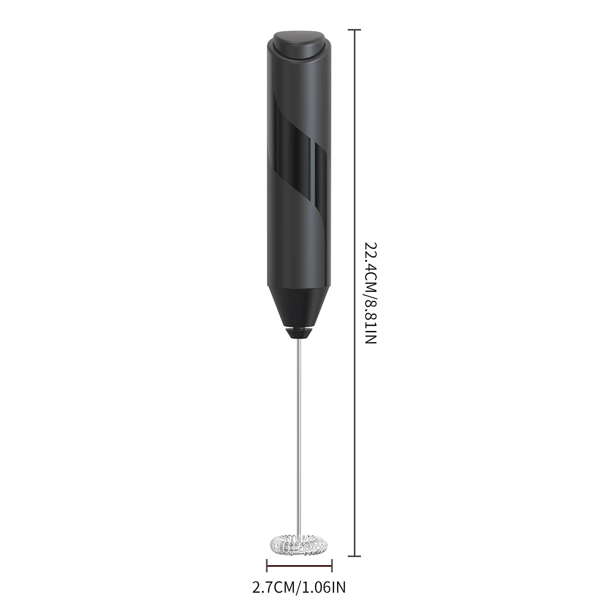 Milk Frother Electric Milk Frother Handheld Battery Operated Electric Foam Maker Drink Mixer with Stainless Steel Whisk and Stand for Cappuccino Bulletproof Coffee