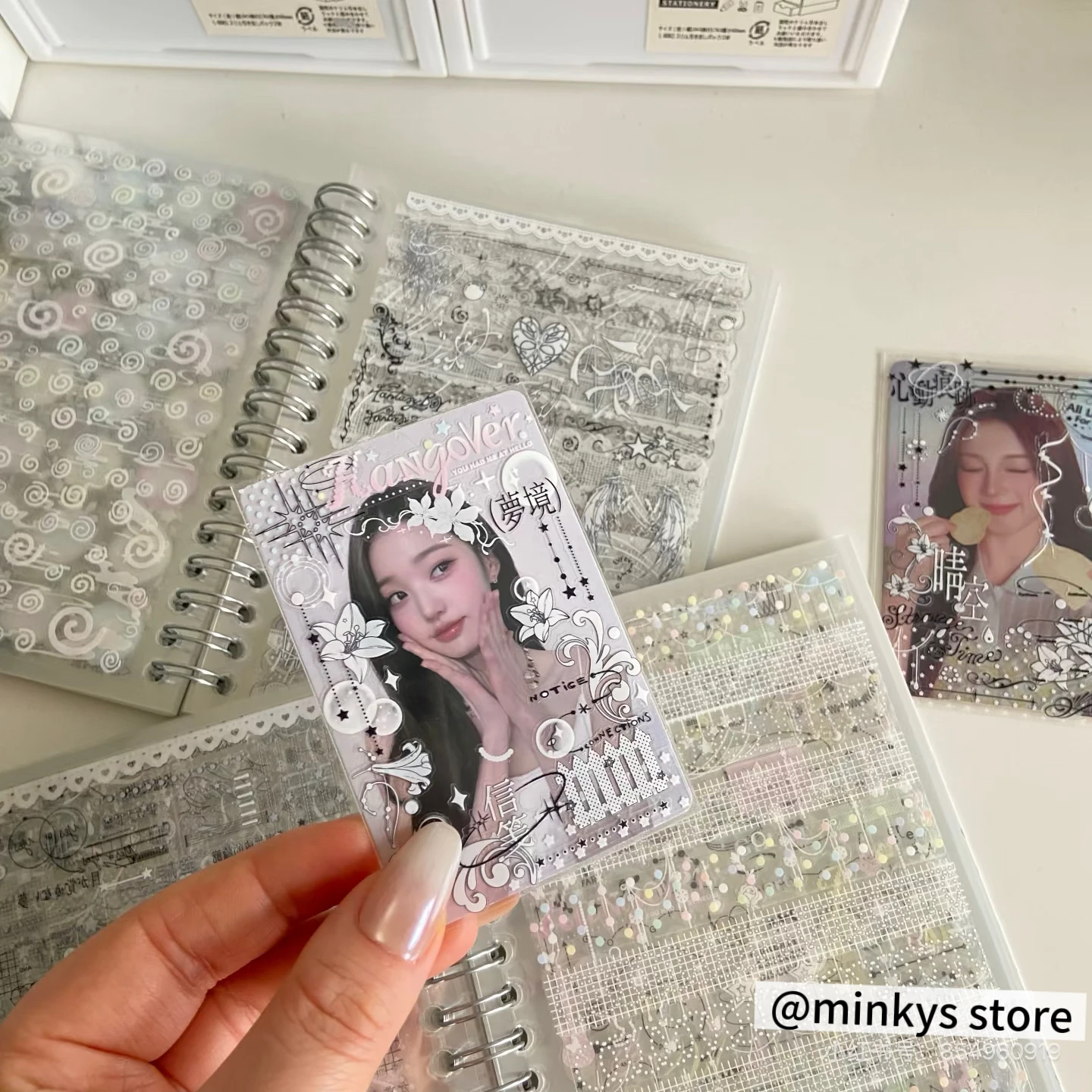 Premium PET Transparent Sticker Collection for Scrapbooking and Journaling