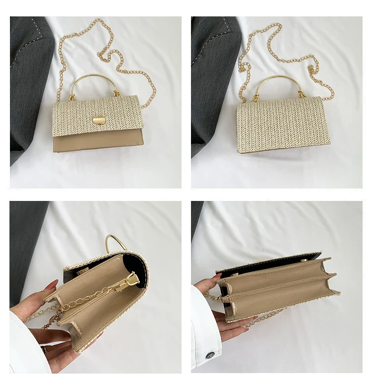Fashion Pu Hasp Ladies Top-Handle Bags Braid Design 2024 New Brand Shoulder Bags for Women Free Shipping Bolsas Femininas