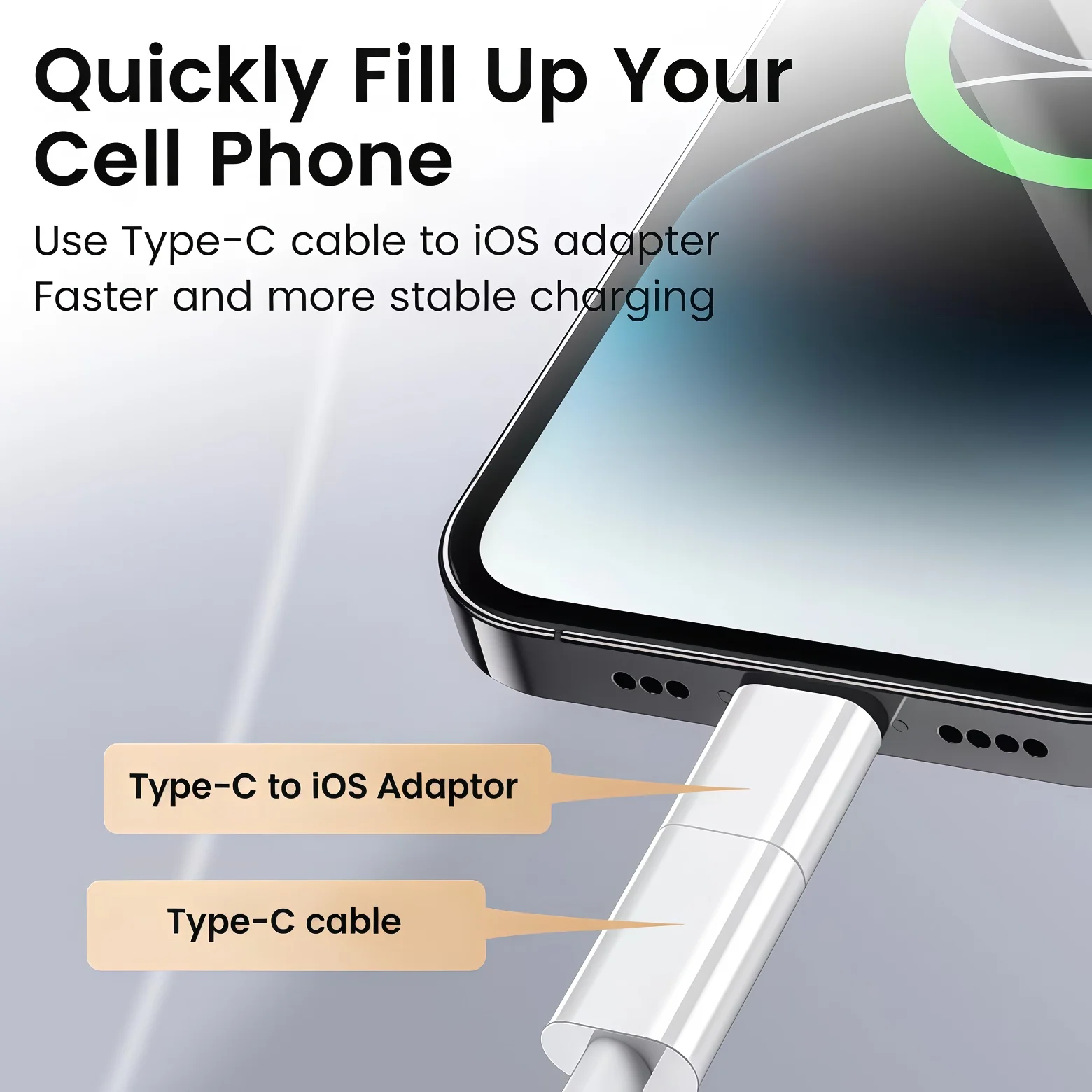 IOS-USB C 고속 충전 어댑터 라이트닝-타입 C 어댑터 USB C 데이터 전송 컨버터