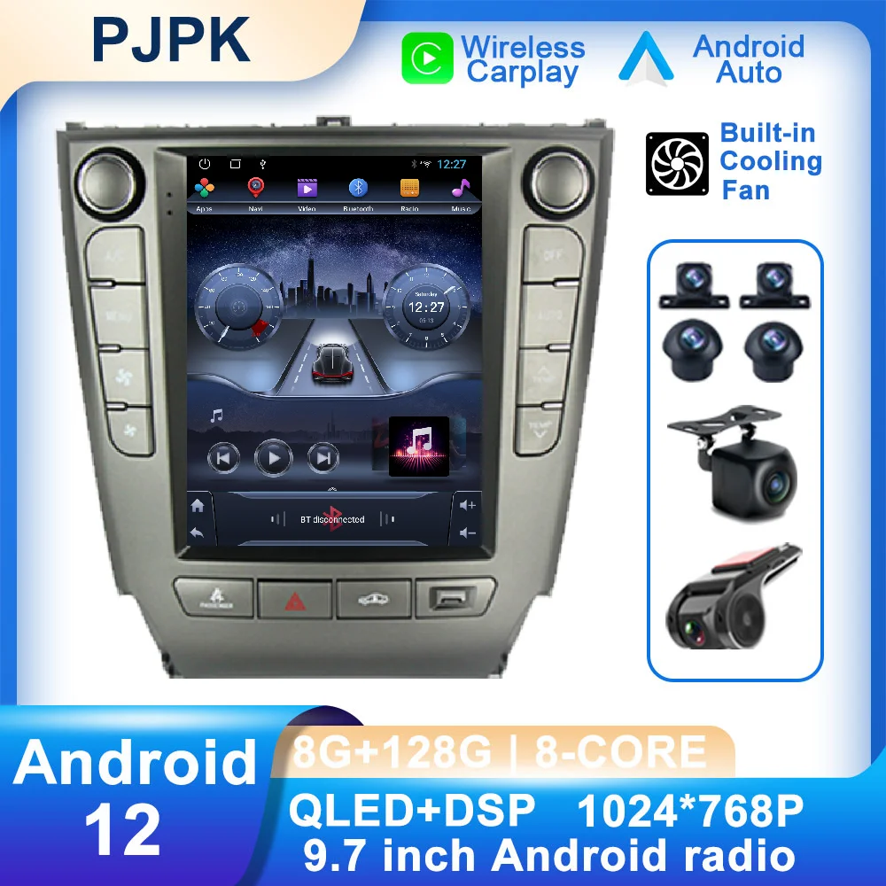 

9.7 Inch Android 12 For Lexus is 2006 - 2012 Car Radio RDS Player Multimedia Wireless Carplay Auto SWC 4G BT Stereo ADAS AHD DSP