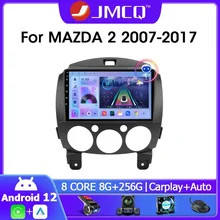 JMCQ 자동차 라디오 멀티미디어 비디오 플레이어, 안드로이드 12, 마즈다 2, 2007 2014 네비게이션, GPS, 4G, 와이파이, 카플레이 헤드 유닛, 2 딘