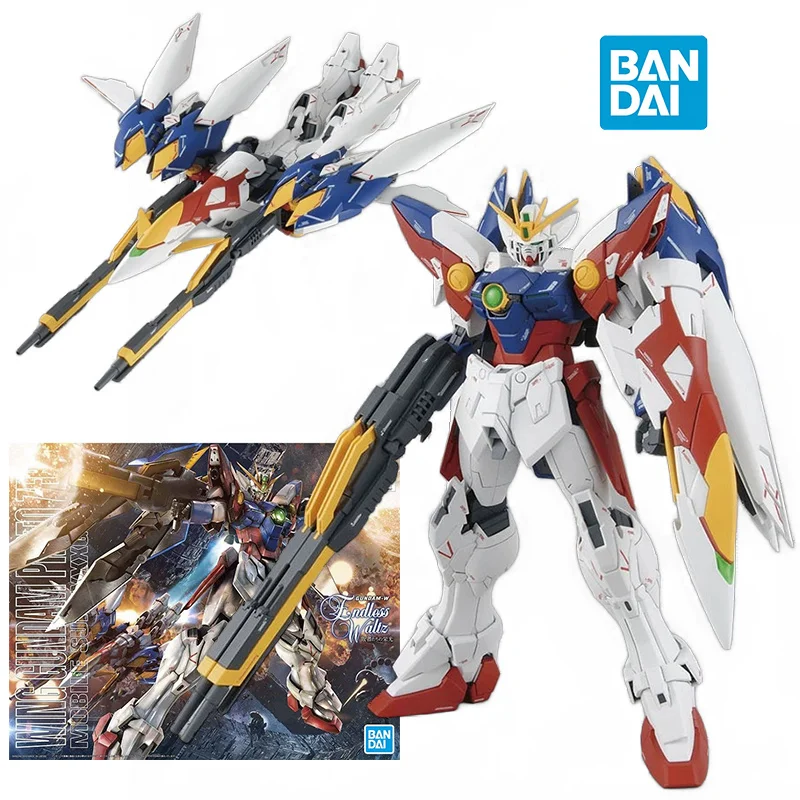 

Bandai MG Wing Gundam Proto Zero XXXG-00W0 1/100 18Cm Gundam Wing Original Action Figure Model Kit Assemble Toy Gift Collection