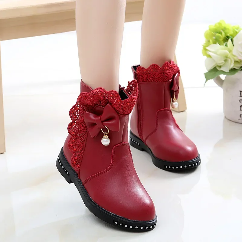 Girls Autumn Winter Cotton Boots
