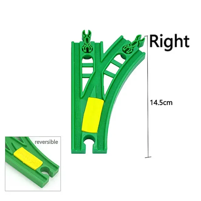 Wooden Train Track Intersection - Star-Shaped Crossroads & Expansion Accessory