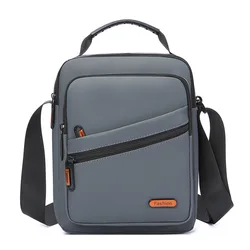 Men's Versatile Multi - Layer Crossbody Bag - Stylish and Functional Design (GRAY)