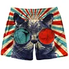 New Men Tiger Cat Beach Shorts 3D Printed Starry Sky Short Pants Fashion Street Oversize Breathable Sports Gym Women Shorts 5