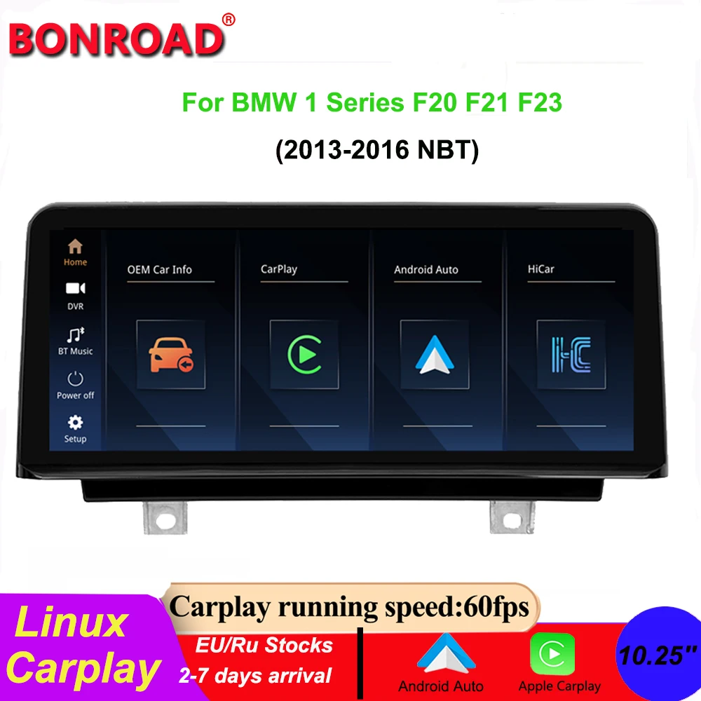 

Bonroad Wireless Apple Carplay Multimedia Display Screen Android Auto For BMW 1/2/3/4 Series F20/F21/F22/F30/F31/F32/F33/F34/F36