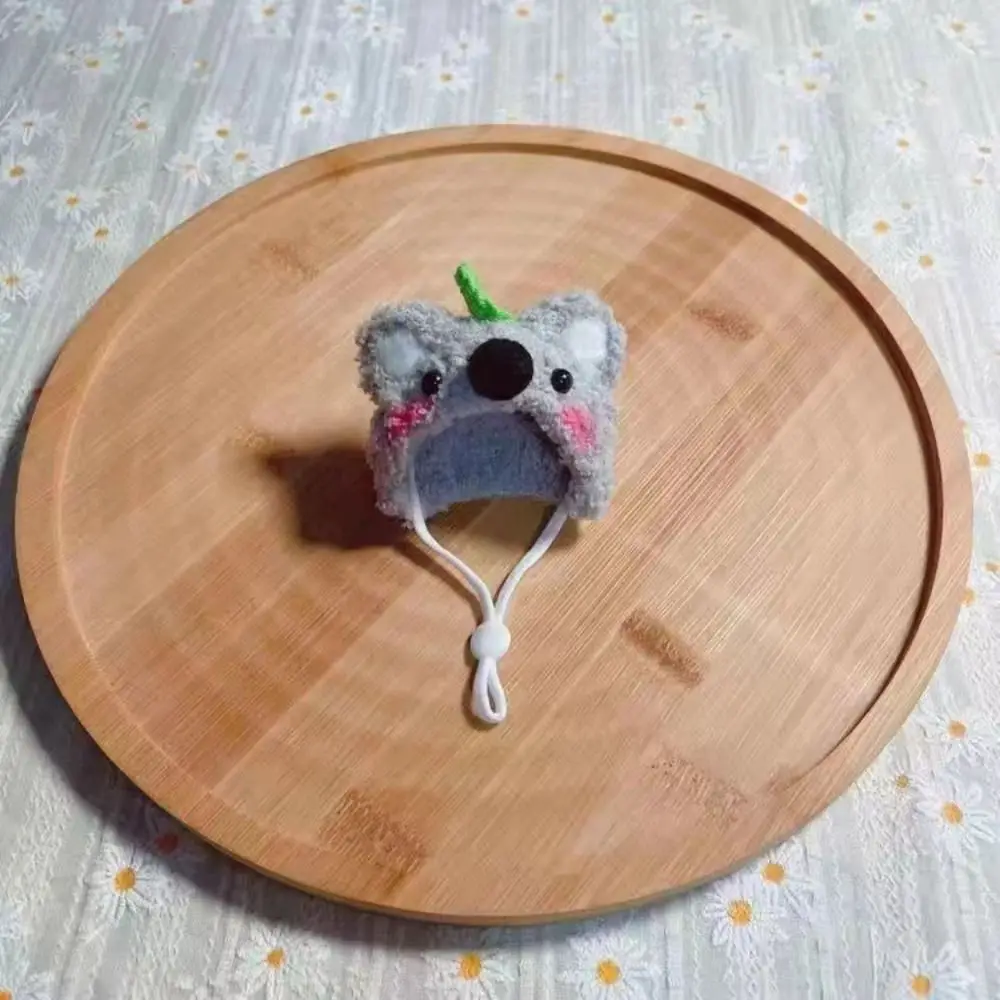 Handmade Crochet Pet Wool Hat Hamster Golden Silk Bear Plush Cute Little Hat Photo Props for Mini Pet Supplies 2