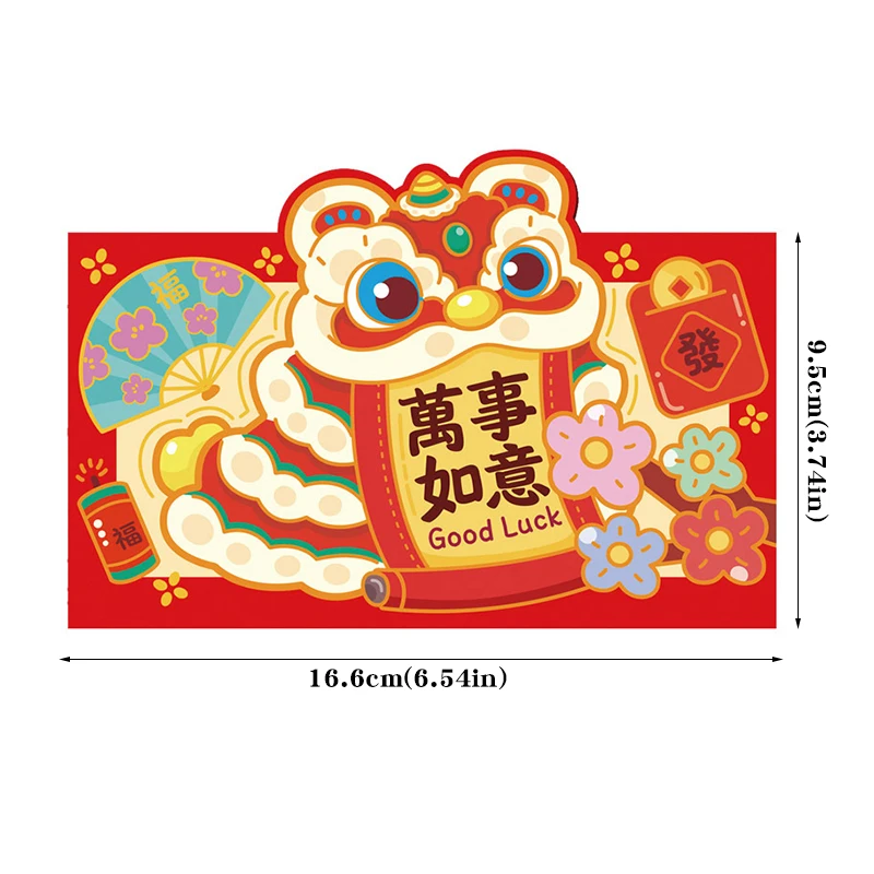 4pcs Cute Snake Red Envelope 2025 CNY Cartoon Red Packets New Year Kids Cash Gift Bags Spring Festival Blessing Accessories