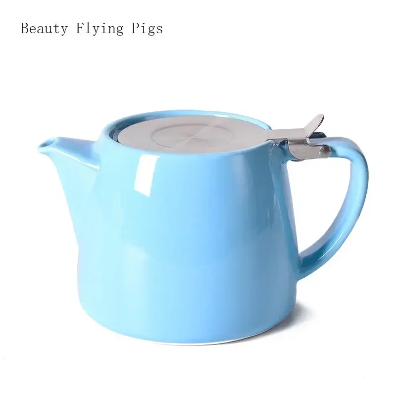 Chinese Tea Set Porcelain Mini Teapot 2-3 Cups Stainless Steel Lid Extra-Fine Infuser 620ml China Made