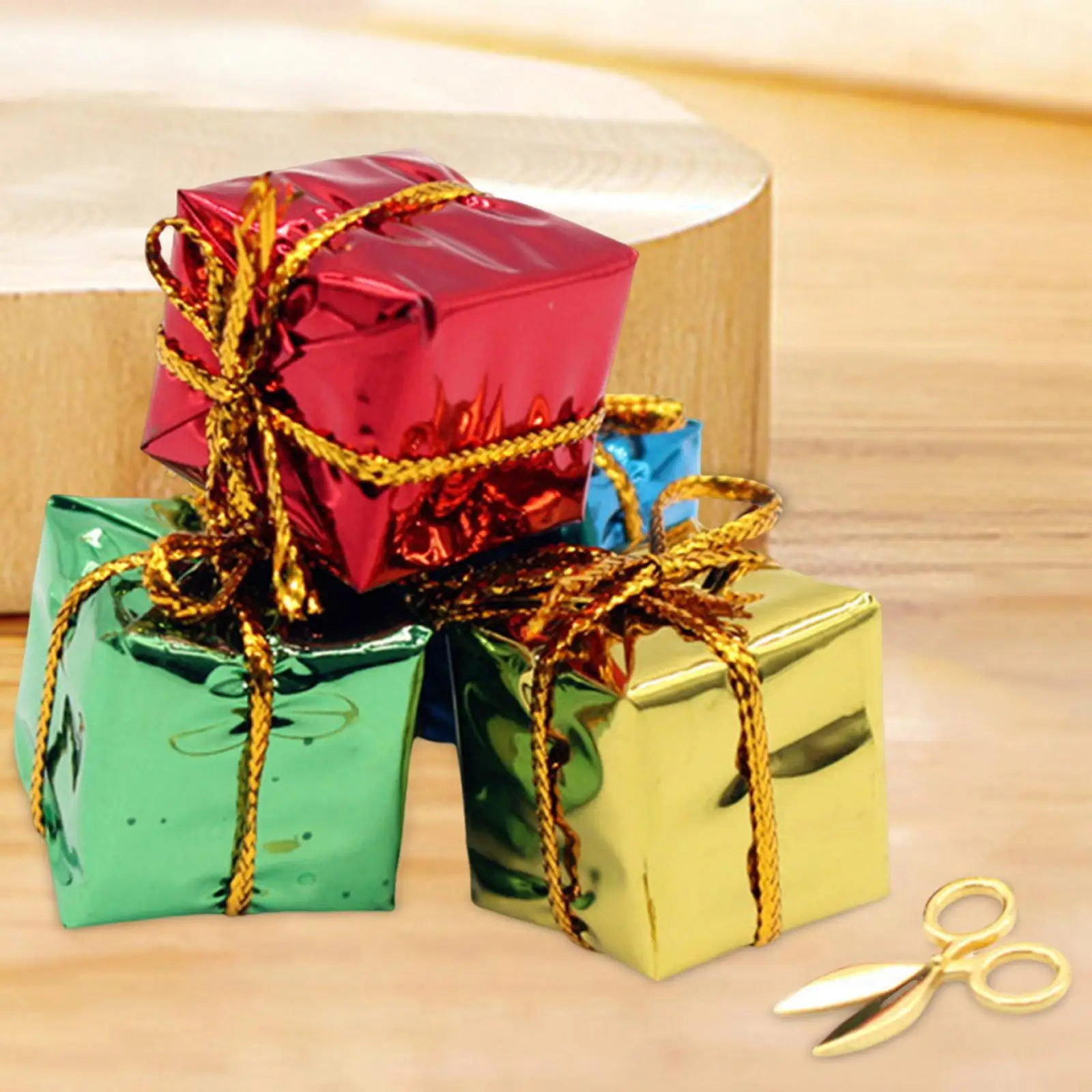

Classic Miniature Dollhouse Gift Box and Scissors for 1/6 1/12 Scale Dining