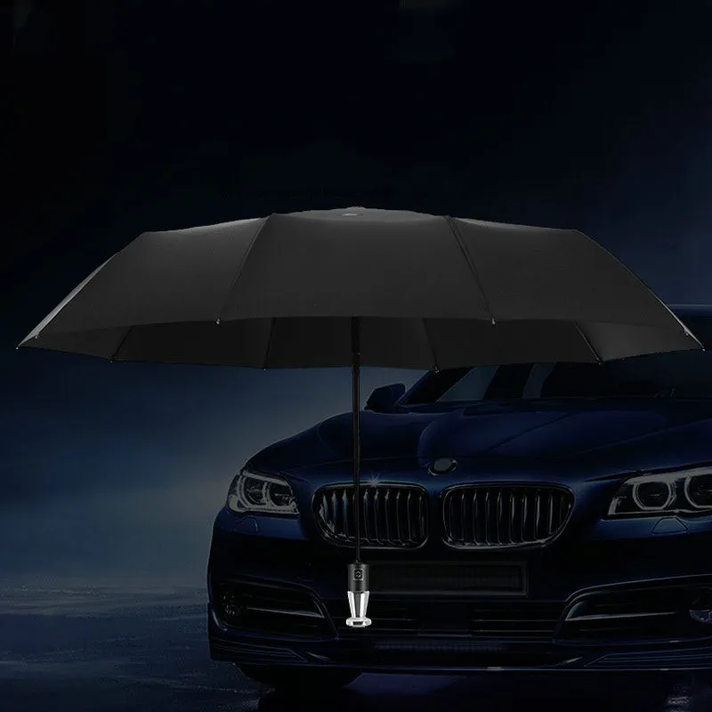 For Mercedes-benz BWM Audi Luxury Car Fully Automatic Folding Three-fold Advertising Business Umbrella