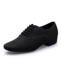 Men's Modern Jazz Sneaker for Men Professional Black Oxford Upper Latin Salsa Shoe Plus Size Low Heel Tango Ballroom Dance Shoes 2