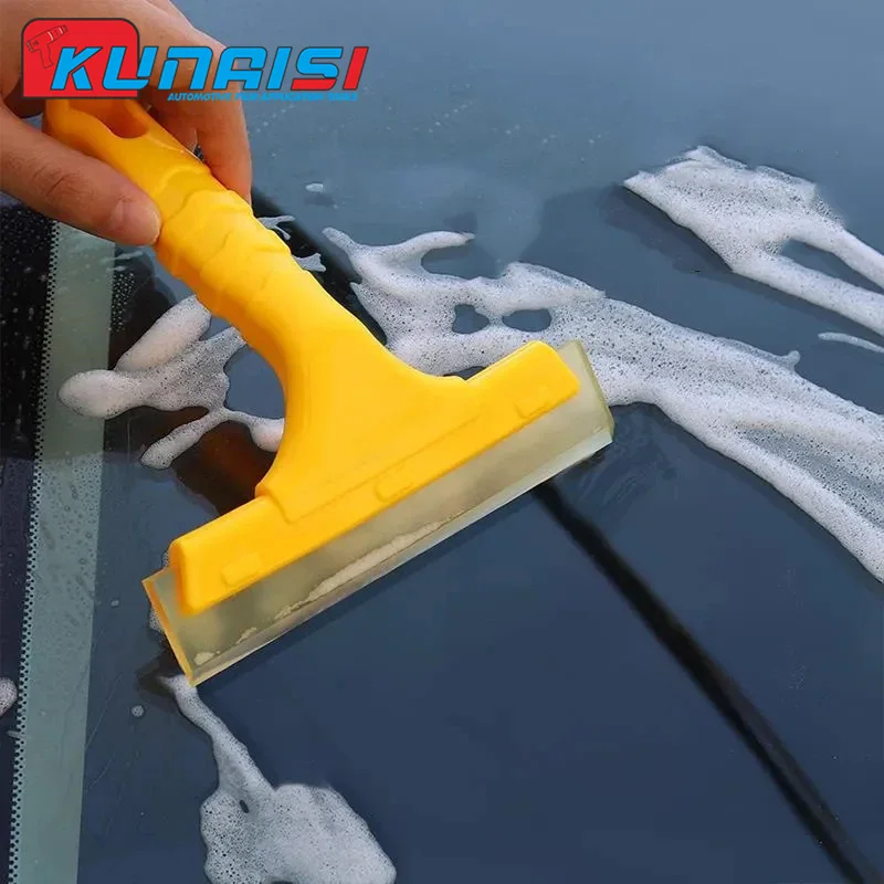 1/2pcs Silicone Water Squeegee Car Vehicle Windshield Window Washing Cleaning Glass Blowing Home Glass Automotive film