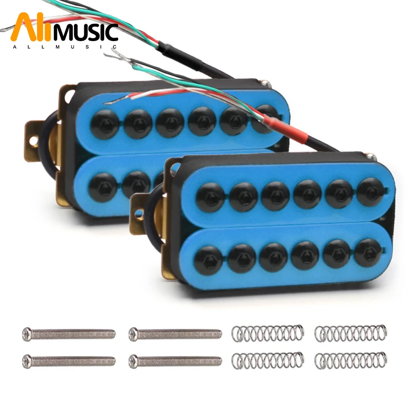 

Colorful 1Set Adjustable Metal Double Coil Electric Guitar Pickups Humbucker Punk