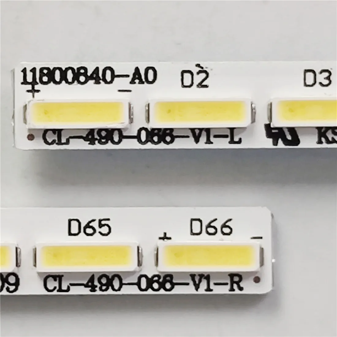 Fita Led para Tpt490u2-eqlsja 66 Lâmpadas Cl490066-v1-l Cl-490-066-v1-r 49pus7101 12g Rev.sc4a Tpt490u2-eqlsha.g - Imagem 3