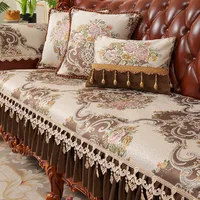 Luxury European Style Sofa Covers Four Seasons Universal Anti-slip Slipcover Jacquard Fabric Living Room Decoration Couch Cover 1