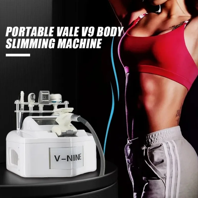 

Portable V9 Vela Body Shape Weight loss Vacuum Cavitation Slimming Machine Roller Shaping Massage Machine Fat Removal Face lift
