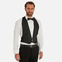 Men Vest Sexy Deep V Lightweight 3 Button White Cotton Short Style Pique Openback Spring Gentleman Groom Tuxedos Waistcoat 여름조끼 2