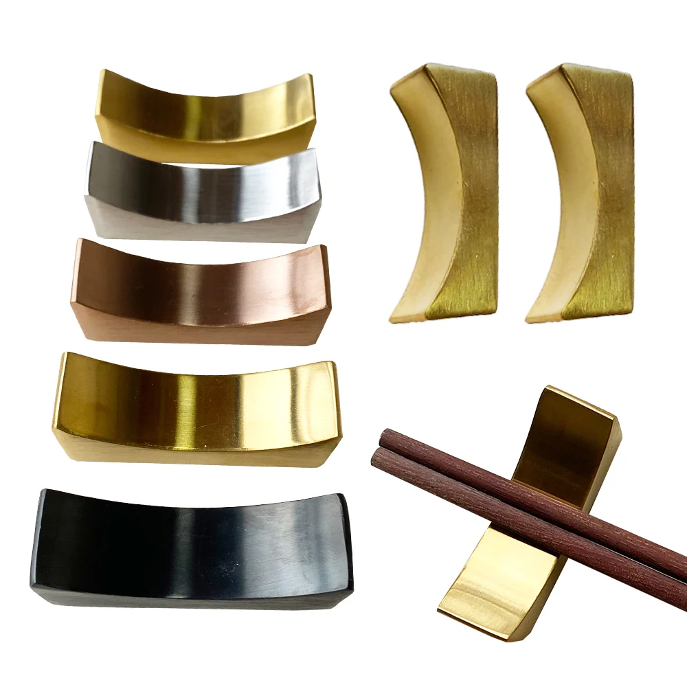 5 Colors Folks Knives Holder Set Kitchen Gadget Alloy Material Chopsticks Holder Table ware Rest Dinner Decoration Accessory
