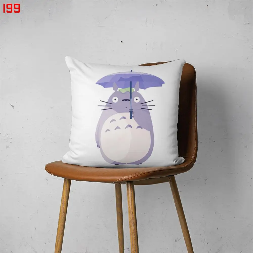 

TOTORO 00199 настраиваемая Подушка для спальни, кровати, дивана, гостиницы, автомобильная поясничная подушка, модный декоративный чехол
