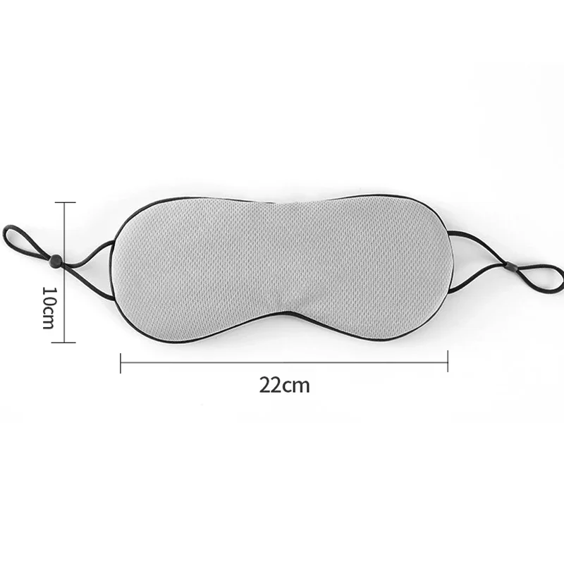 Sleeping Eye Mask Korean Style Ice Silk Dual Use Adjustable Travel Light Blocking Breathable