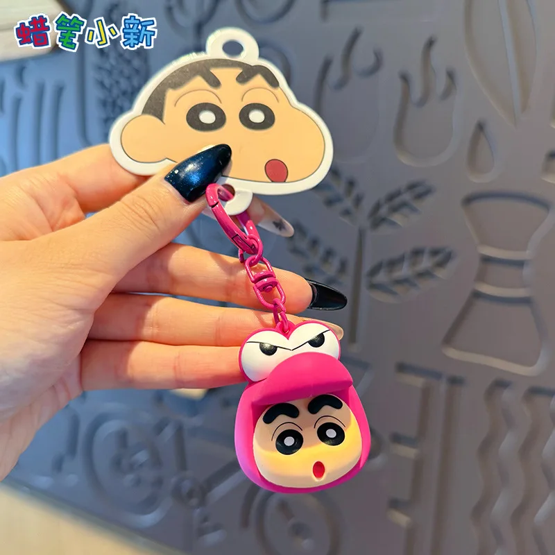 Portachiavi Crayon Shin-chan Miyako Noharra, cartone animato, design accattivante, alla moda, per coppie, accessorio per zaino studentesco - immagine 6