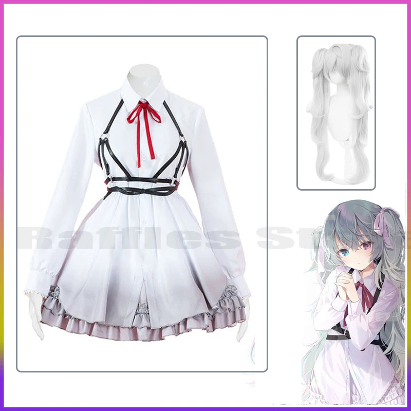 

Cosplay Wig Costume Project Sekai Colorful Stage Feat Dress Uniform Outfits Anime Customize Cosplay Costumes White Dress