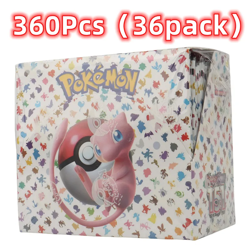 thumbnail image 1 of 40/360Pcs English version Pokémon TCG: Scarlet & Violet 151 classics Expansion Booster Box trade card 36 Pack Box, 1 of 5