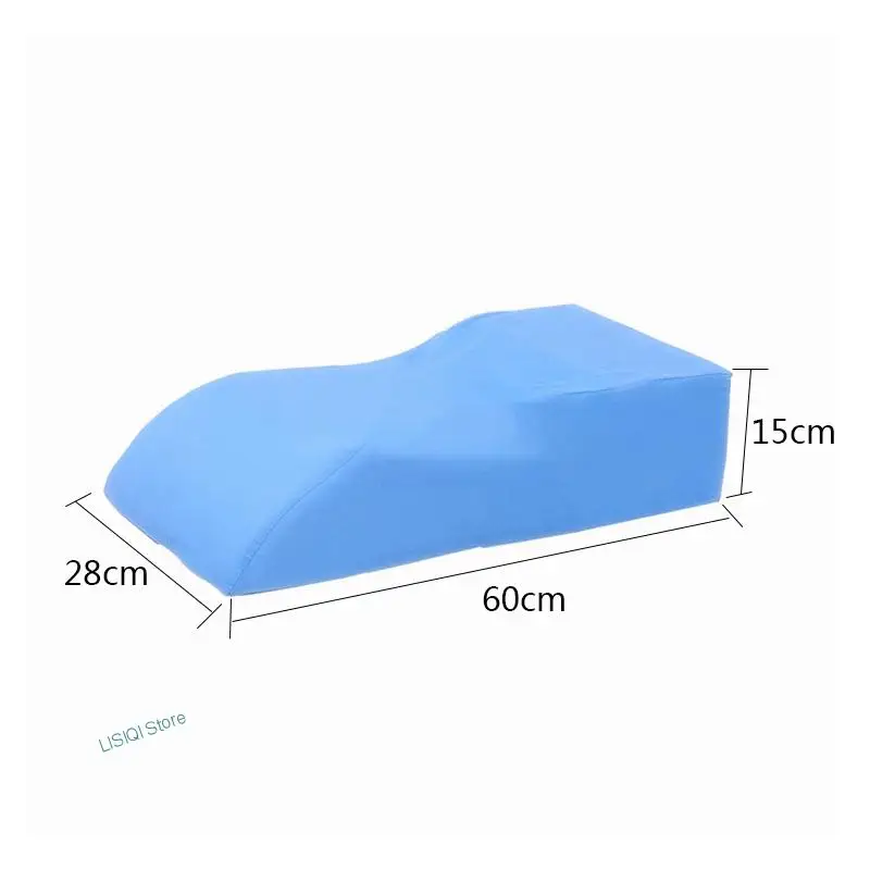 

2022 Sponge Portable Travel Footrest Leg Raiser Pillow Bed Foot Rest Relax Support Pillow Blue White Cover Massage Pillow