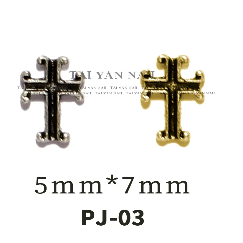 10pcs  Nail Rhinestones Cross Decoration  Nail Charms 4