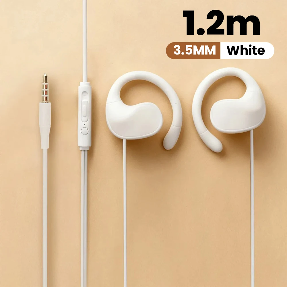 Wired Ear Hook Headphones with 9D Surround Sound and Deep Bass