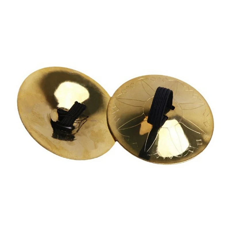 Top-4 Pieces Copper Finger Cymbals, Small Finger Cymbals For Belly Dancing, Music Equipment Cymbals