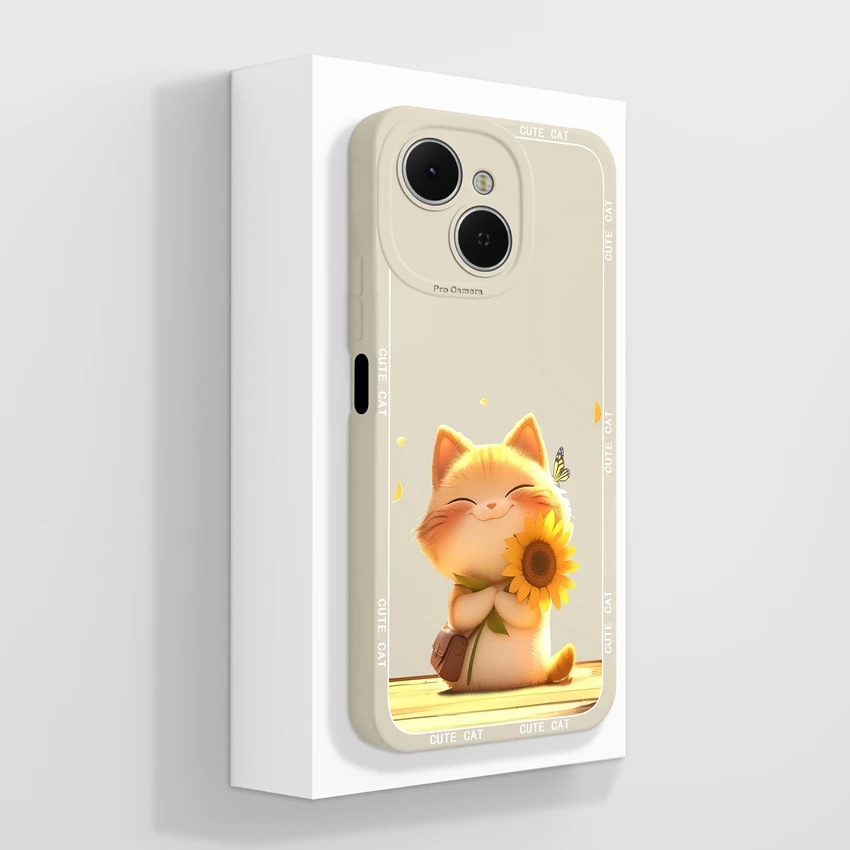 Cute Rabbit Shockproof Silicone Phone Case - Tecno Spark 40C