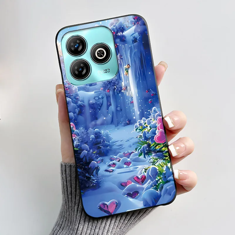 Aesthetic Cute Cat Black Shockproof Silicone Back Cover