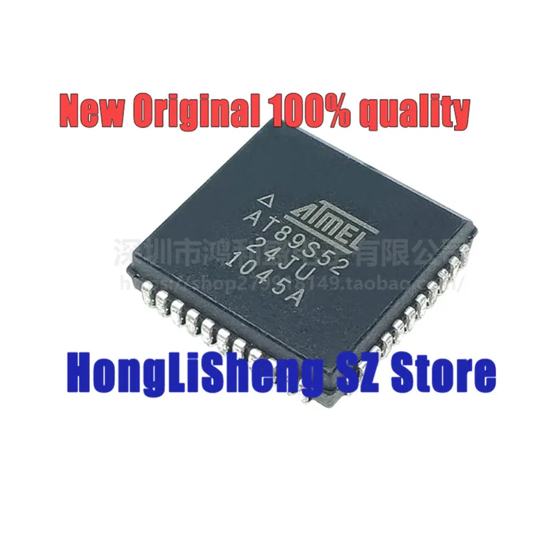 

10pcs/lot AT89S52-24JU AT89S52 PLCC-44 MCU Chipset 100% New&Original In Stock