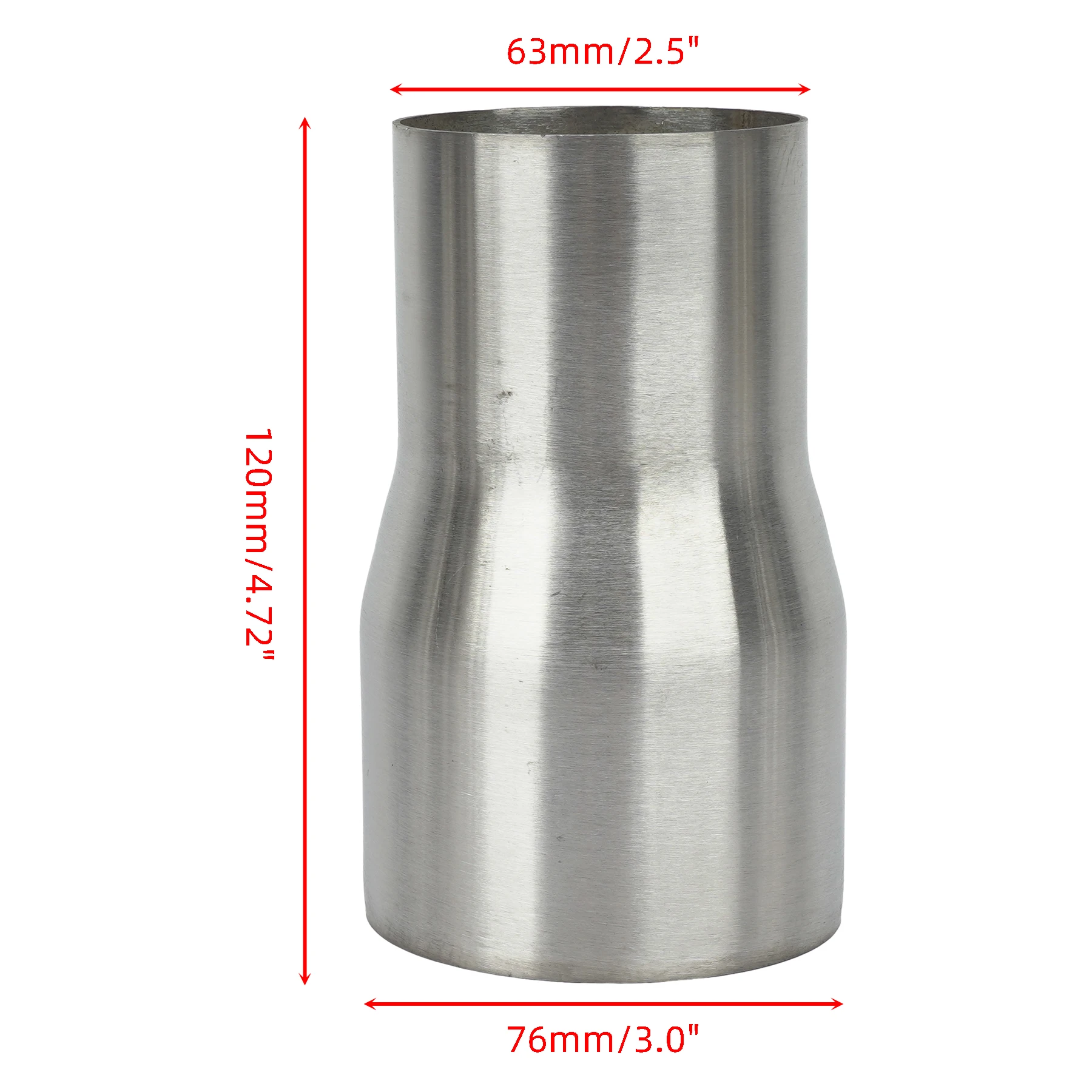 Universal Stainless Steel Exhaust Reducer Connector Pipe Adapter