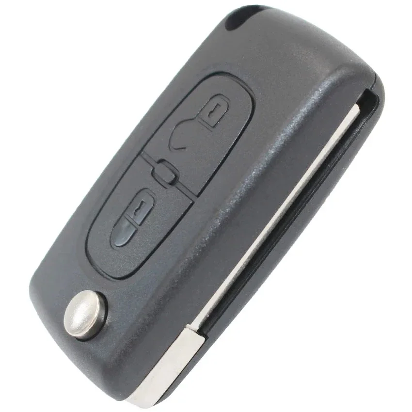 XNRKEY 2 Buttons for Citroen Car Key Shell Cover with Battery Holder Flip Remote Control Key Shell case Fob VA2 No