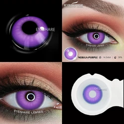 Vibrant Blue Cosplay Colored Contact Lenses (NEBULA - PURPLE)