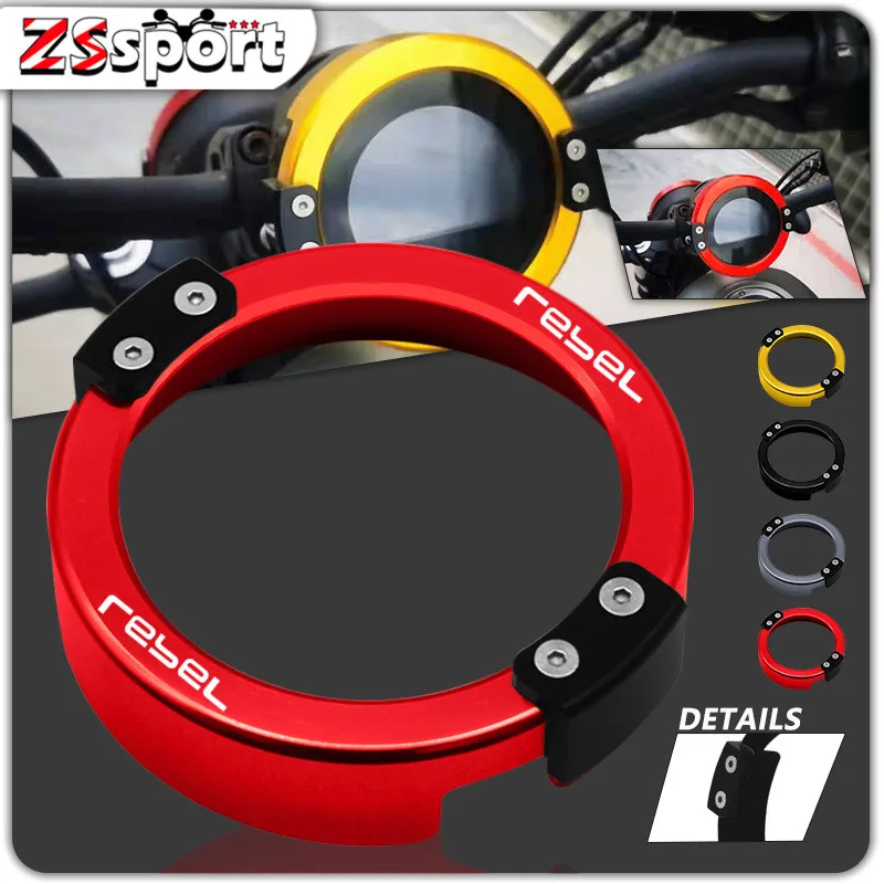 

For HONDA rebel300 rebel500 CMX300 CMX500 2017-2020 2021 Motorcycle Speedometer Gauge Instrument Meter Ring Protection Cover