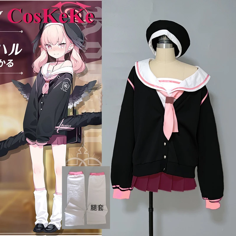 

CosKeKe Shimoe Koharu Cosplay Costume Game Blue Archive Fashion Lovely Sailor Uniform Women Anime Role Play Clothing XS-XL