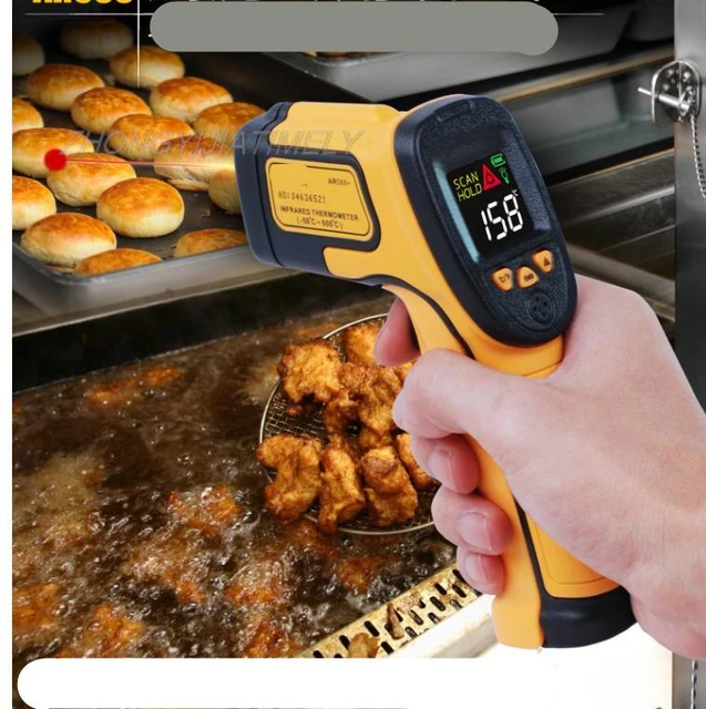 Infrared thermometer, kitchen thermometer, water temperature measuring  baking commercial oil temperature gun - AliExpress