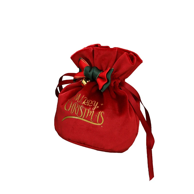Christmas Gift Bags Gift Bags 1pcs 15*17cm Christmas Apple Bag Handbag Party Supplies Holiday Set New Year Decoration Packaging