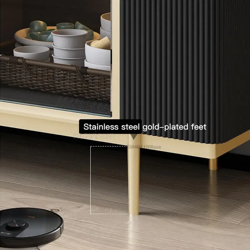 Light Luxury Rock Board Sideboard Household Modern Minimalist Restaurant Entrance Porch Cabinet High-end Furniture For Kitchen