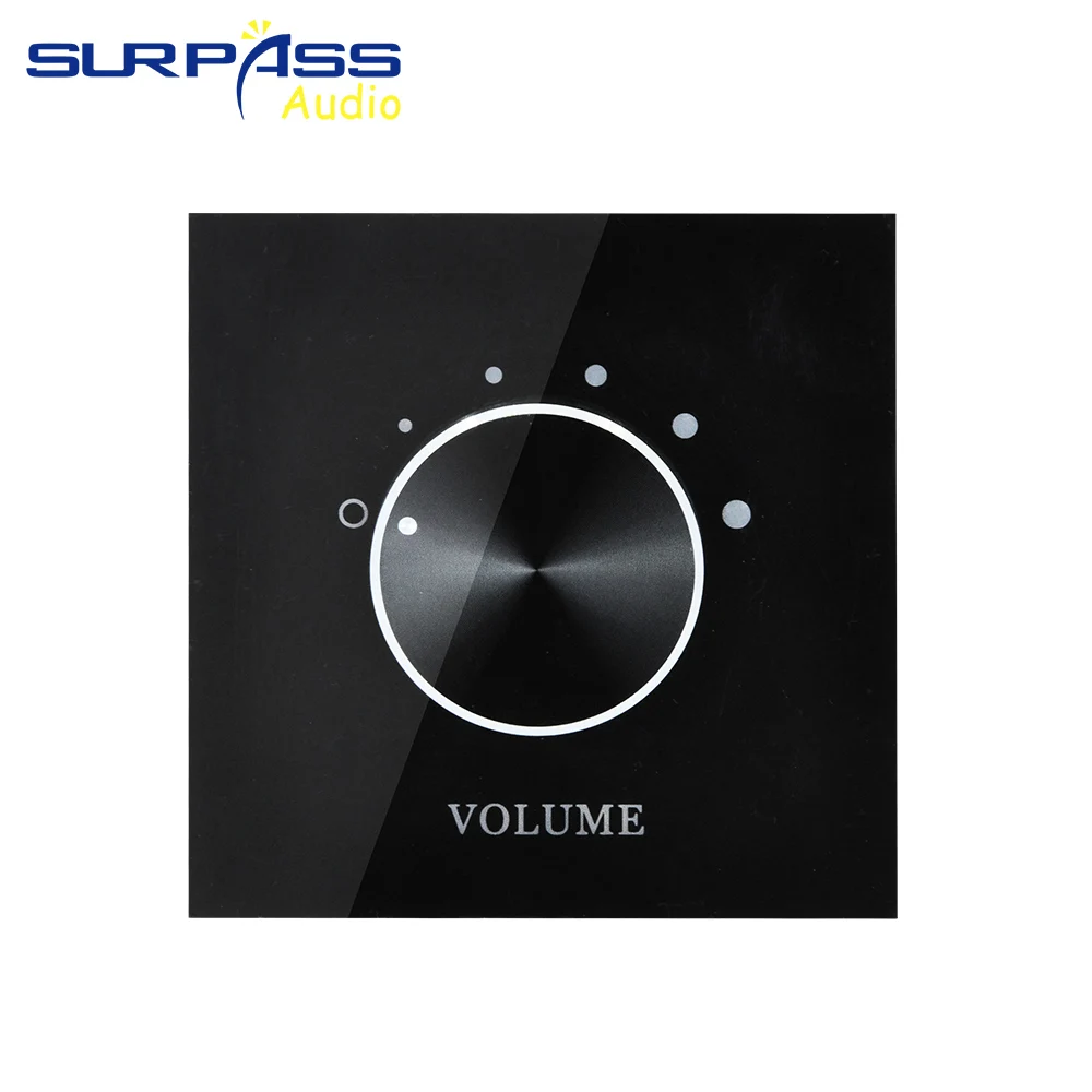 Acrílico Stereo Tuning Control para Alto-falante Resistência Fixa Controlador de Música Amplificador Home Deco Volume up Canais Ajuste - Image 4