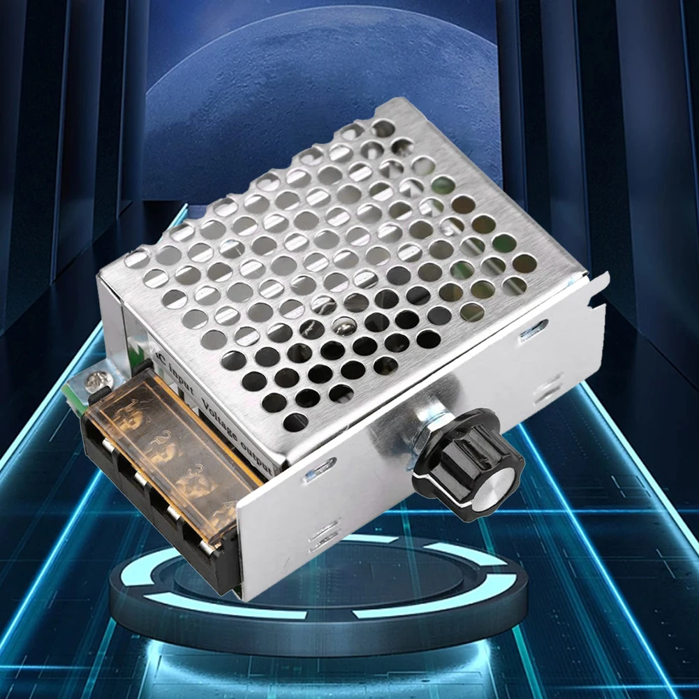 4000W Thyristor Governor AC 220V Electronic Volt Regulator High Power Speed Controller for Adjusting Dimming Speed Temperature